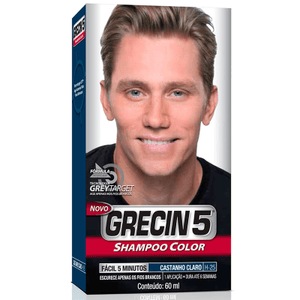 Produto Grecin 5 shampoo colorante castanho foto 1