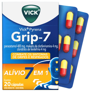 Produto Vick pyrena grip-7 com 20 cápsulas foto 1
