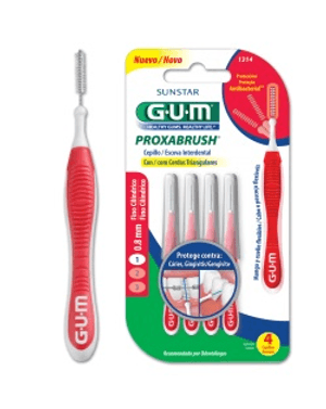Produto Escova interdental 0,8 fino cilindrico proxabrush 4un ref 1314 foto 1