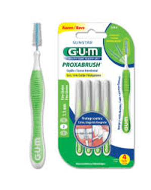 Produto Escova interdental gum 1,1 medio conico proxabrush 4un ref 1414d foto 1