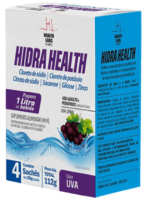 Produto Hidra health sabor uva 4 sachês de 28g health labs foto 1