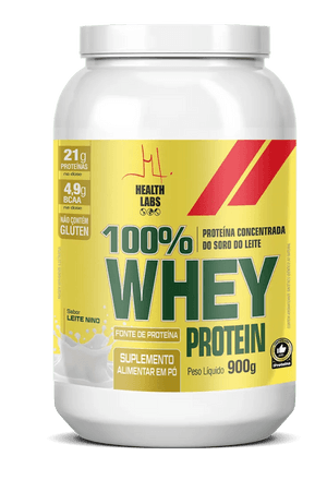 Produto 100% whey protein leite nino 900g health labs foto 1