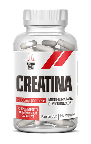 Produto Creatina monohidratada 120 cápsulas health labs foto 1