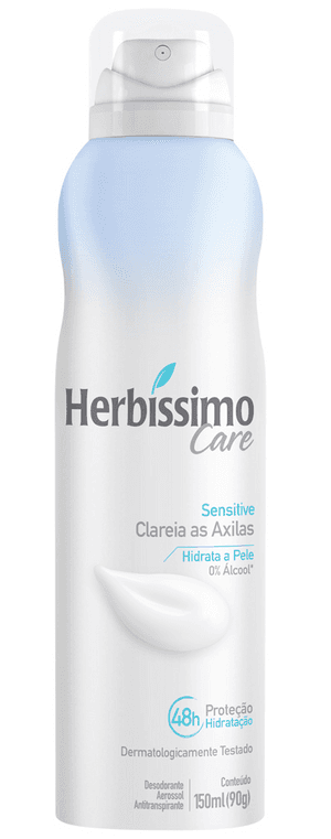 Produto Desodorante aerosol antitranspirante care sensitive 150ml herbíssimo foto 1