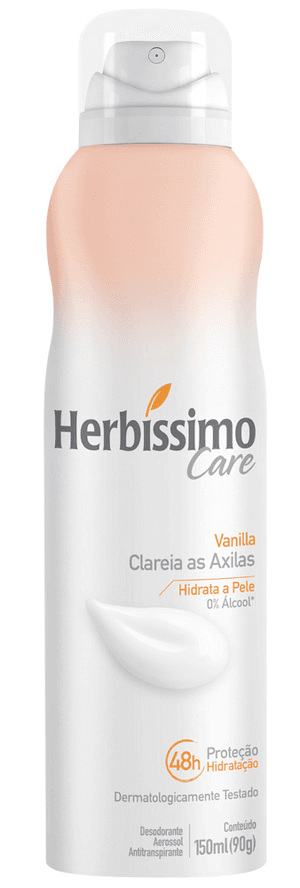 Produto Desodorante aerosol antitranspirante care vanilla 150ml herbíssimo foto 1