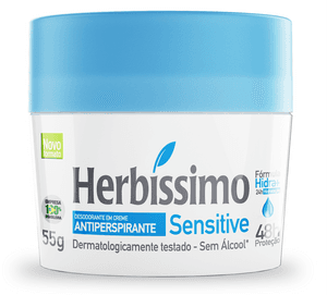 Produto Desodorante creme antiperspirante sensitive 55g herbíssimo foto 1