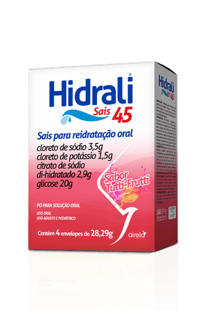Produto Hidrali sais em pó sabor tutti-frutti 4 envelopes de 28,9g airela foto 1