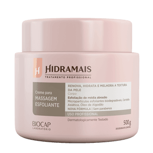 Produto Creme corporal para massagem esfoliante 500g hidramais foto 1