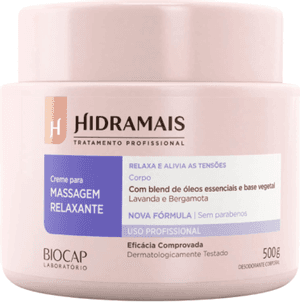 Produto Creme corporal para massagem relaxante 500g hidramais foto 1