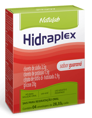 Produto Hidraplex em pó sabor guaraná 4 envelops de 27,9g natulab foto 1