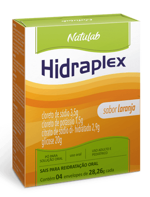 Produto Hidraplex em pó sabor natural 4 envelops de 27,9g natulab foto 1