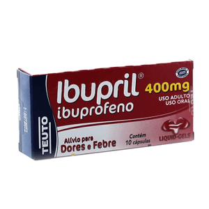 Produto Ibupril 400 mg 10 capsulas gelatinosas teuto foto 1