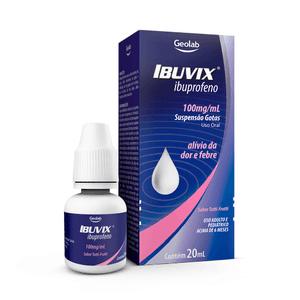 Produto Ibuvix 100mg gotas fr c 20ml geolab foto 1