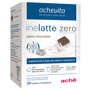 Produto Inelatte zero acucar 30 tablete mastigavel sabor chocolate foto 1