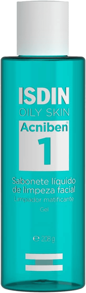 Produto Sabonete líquido facial acniben 208g isdin foto 1