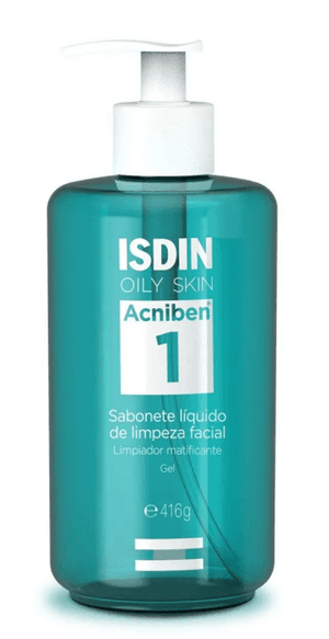 Produto Sabonete líquido facial acniben oily skin 416g isdin foto 1