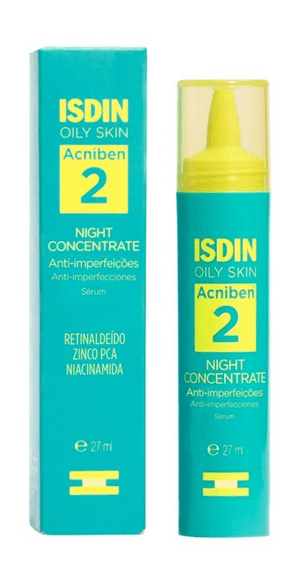 Produto Serum facial acniben anti-imperfeições oily skin night concentrate 27ml isdin foto 1