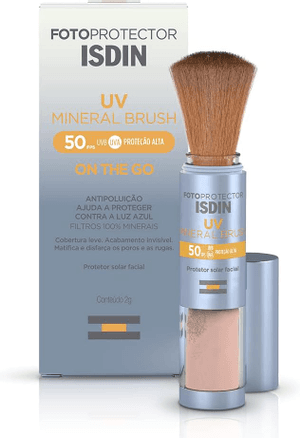 Produto Protetor solar facial em pó uv brush mineral fps50 2g isdin foto 1