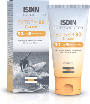 Produto Protetor solar facial alta proteção extrem 90 cream fps90 50ml isdin foto 1