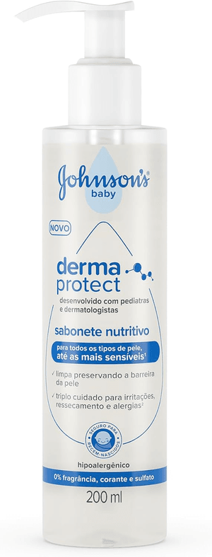 Produto Sabonete líquido nutritivo johnsons baby derma protect 200ml johnsons & johnsons foto 1