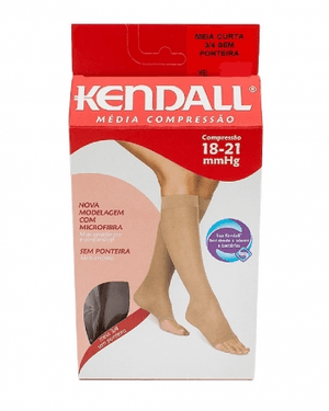 Produto Meia  3/4 kendall alta compressao tamanho g sem ponteira cor mel referencia 1883 foto 1