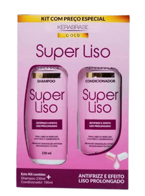 Produto Kit shampoo (230ml) e condicionador (190ml) liso kerabrasil foto 1