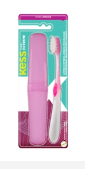 Produto Escova dental kess extreme clear macia com porta escova foto 1