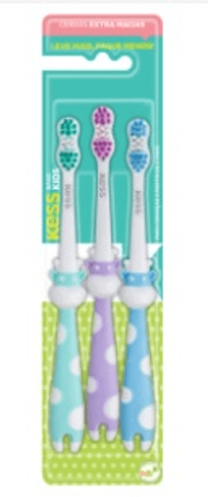 Produto Escova dental infantil kess basic pets com 3 unidades foto 1