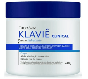 Produto Creme hidratante corporal theraskin klavie clinical pele seca e sensivel 440g
 foto 1