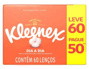 Produto Lenco de papel kleenex box leve 60 pague 50 un foto 1