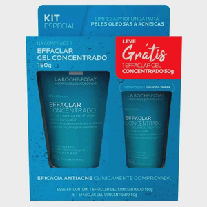 Produto Kit gel limpeza profunda effaclar concentrado 150g + gel de limpez 50g la roche-posay foto 1