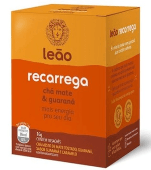 Produto Cha funcional mate e guarana 16g 10 saches leao recarrega foto 1