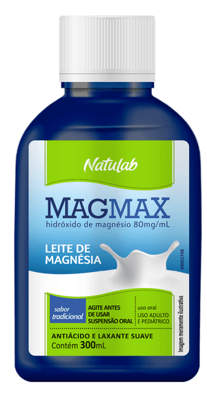 Produto Leite magnesia magmax natural 300ml natulab foto 1