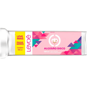 Disco de algodo 100 unidades levoe | CallFarma