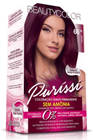 Produto Tintura beauty color creme puríssi 66.26 marsala sem amônia foto 1