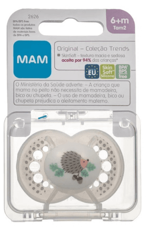 Produto Chupeta mam original trends 6 meses + tamanho 2 neutra ref2626 foto 1