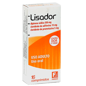 Produto Lisador 500/5/10 mg caixa com 16 comprimidos foto 1