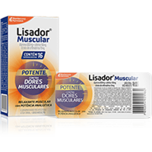 Produto Lisador muscular caixa com 16 comprimidos revestidos foto 1