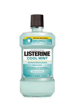 Produto Enxaguante antisséptico bucal cool mint refrescância suave 1l listerine foto 1