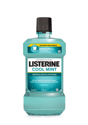 Produto Enxaguante antisséptico bucal cool mint refrescância intensa 1l listerine foto 1