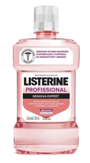 Produto Enxaguante antisséptico bucal profissional gengiva expert 250ml listerine foto 1