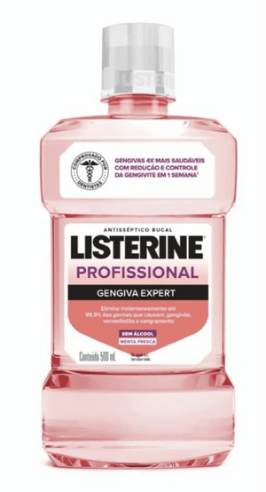 Produto Enxaguante antisséptico bucal profissional gengiva expert 500ml listerine foto 1