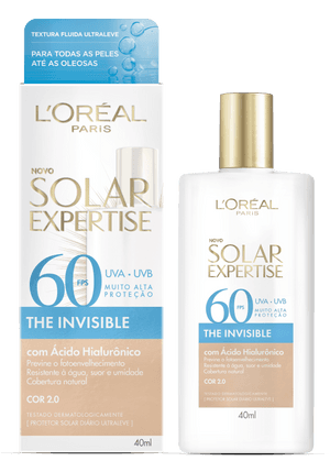 Produto Protetor solar expertise fluido cor 2.0 fps60 40ml loreal foto 1