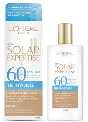 Produto Protetor solar expertise fluido cor 3.0 fps60 40ml loreal foto 1