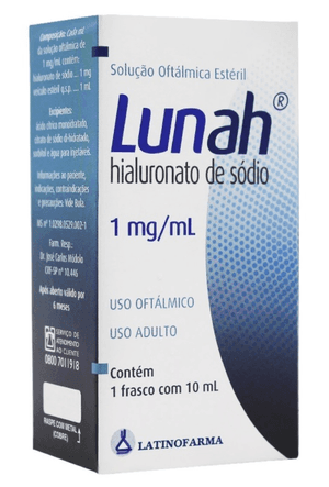 Produto Lunah 1mg/ml solucao oftalmica 10ml foto 1