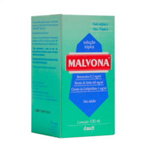 Produto Malvona soluçao bucal frasco com 100ml foto 1