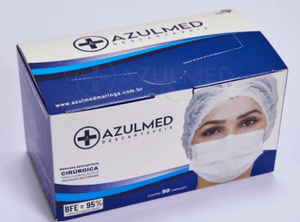 Produto Azulmed mascara descartavel tripla caixa com 50 unidades foto 1