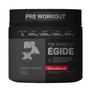 Produto Pré-treino égide frutas vermelhas 150g max titanium foto 1