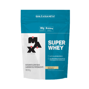 Produto Super whey baunilha refil 900g max titanium foto 1