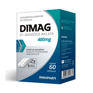 Produto Maxinutri dimag di-magnesio malato 400mg 60cps foto 1